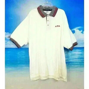 VANTAGE Mens WHITE Golf Tennis POLO Shirt STRETCH Lightweight BIG & TALL size 2x